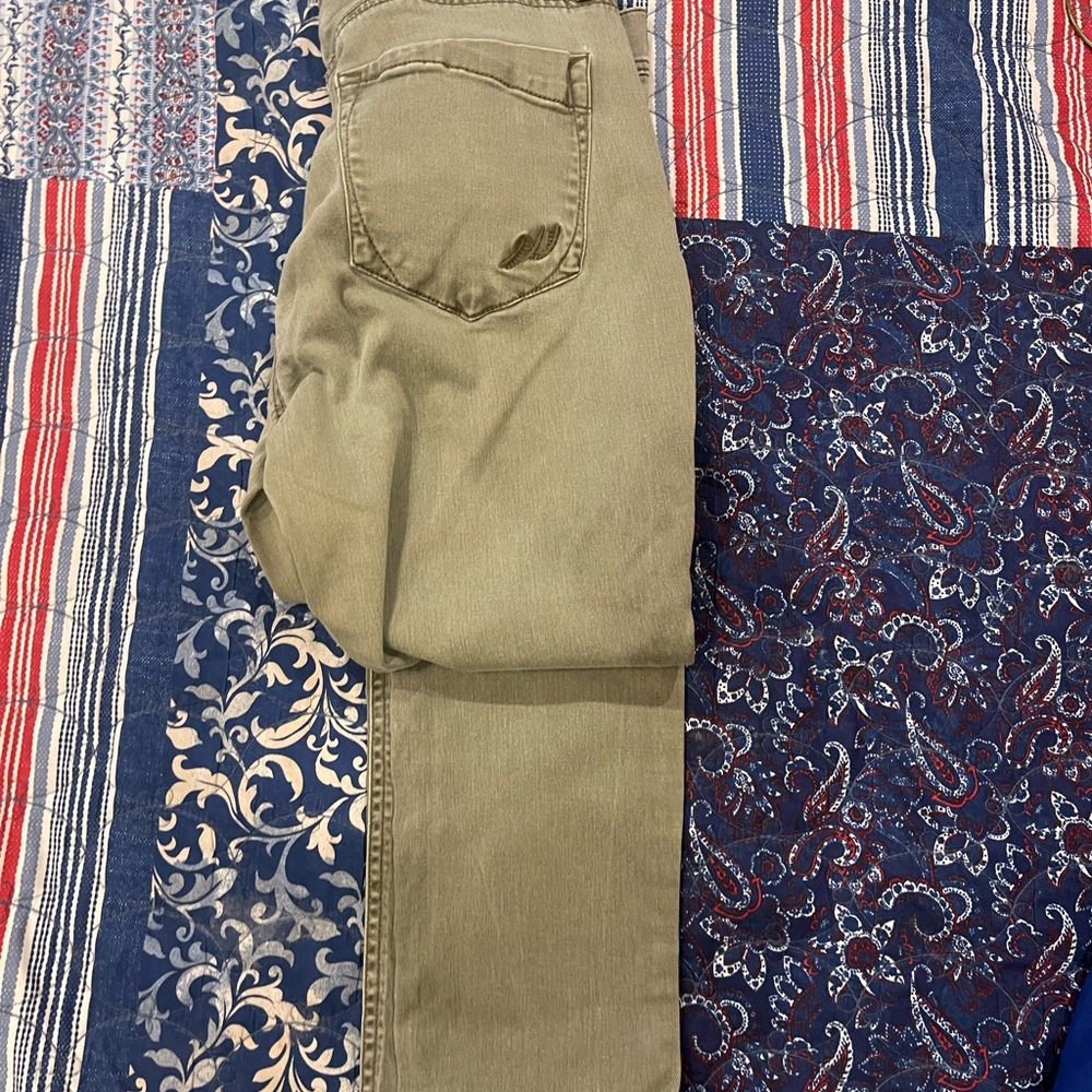 Express Women's Straight Leg Jeans in Olive